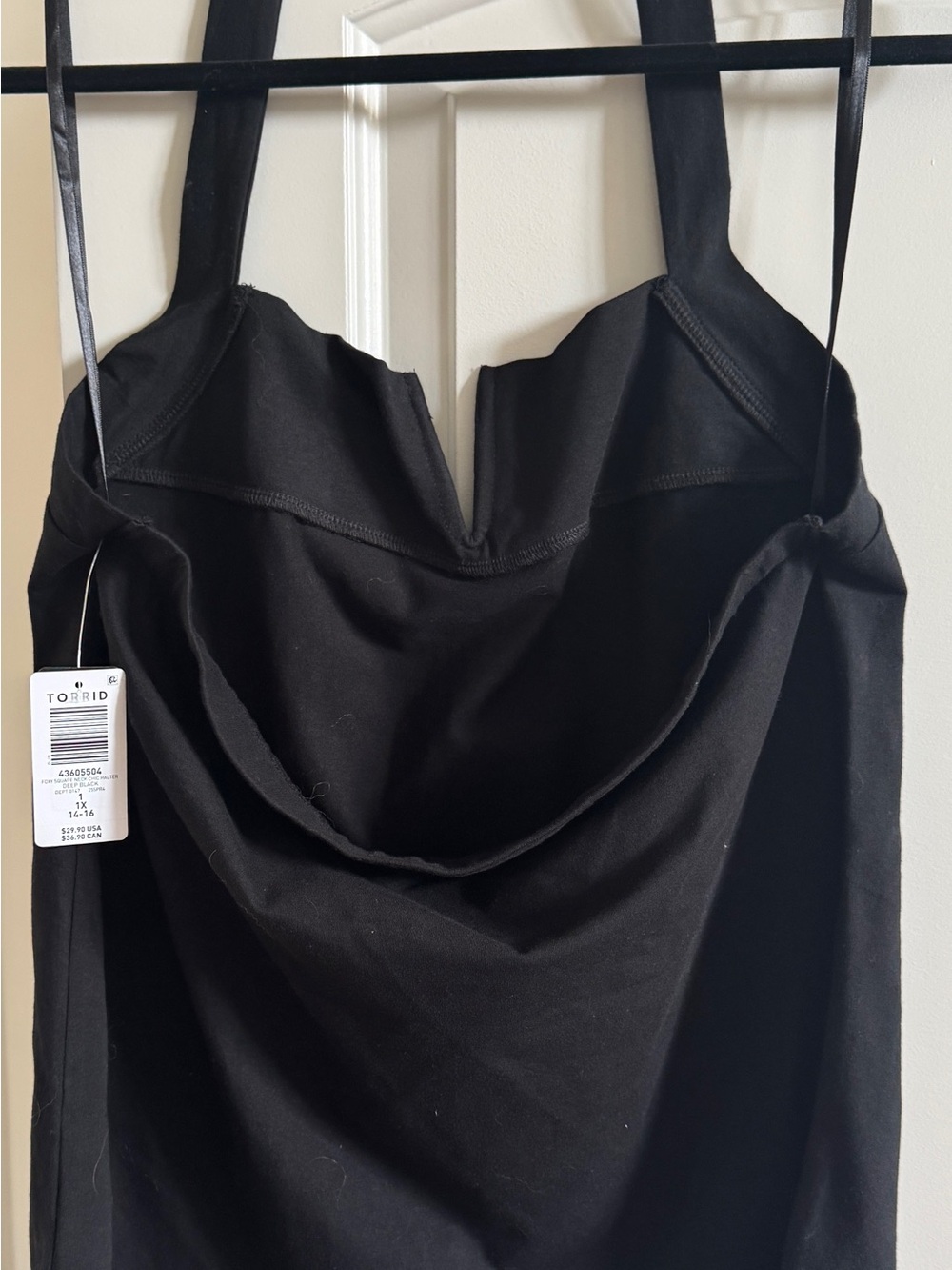 torrid Black Cowl Neck Camisole with Wide Straps